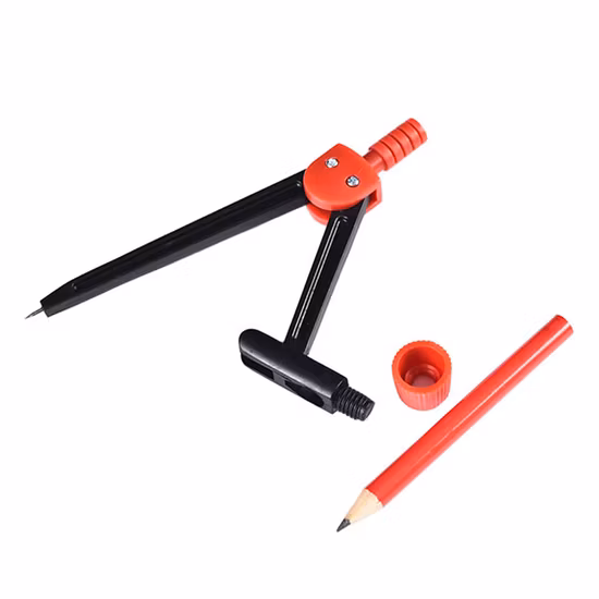 Ningbo 7-teiliges Geometrie-Zeichnungslineal-Kompass-Mathe-Set